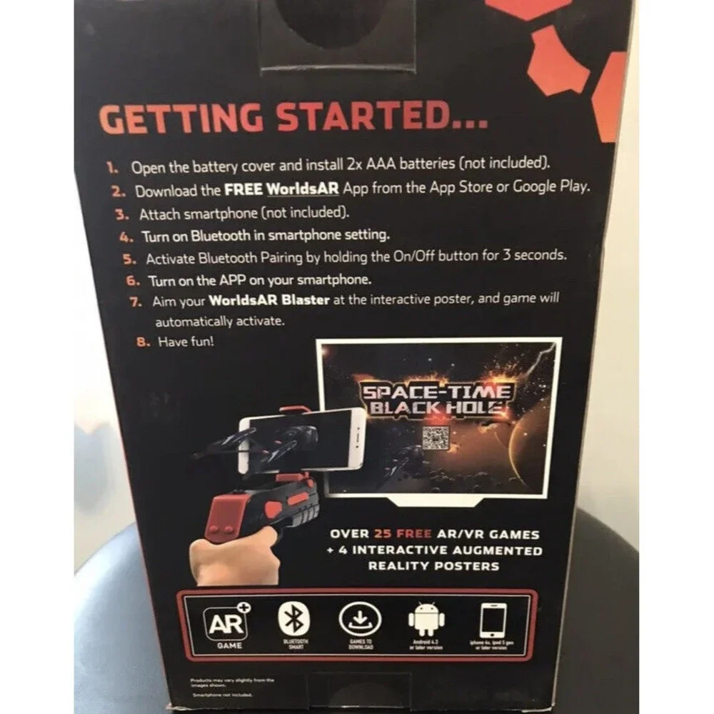 Blaster Edition Ningbo, Worlds AR, Augmented Reality Gaming Red™, new